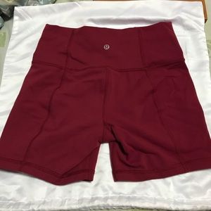Lululemon Burgundy Shorts Size 4